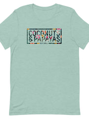 Load image into Gallery viewer, Coconuts & Papayas Floral Women's Short-Sleeve T-Shirt