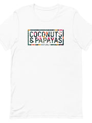 Load image into Gallery viewer, Coconuts & Papayas Floral Women's Short-Sleeve T-Shirt