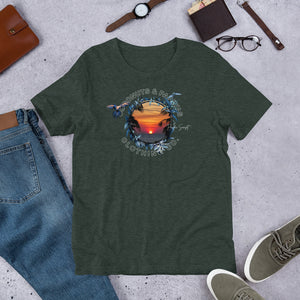 Coconuts & Papayas Pacific Sunset Short-Sleeve Unisex Men’s T-Shirt