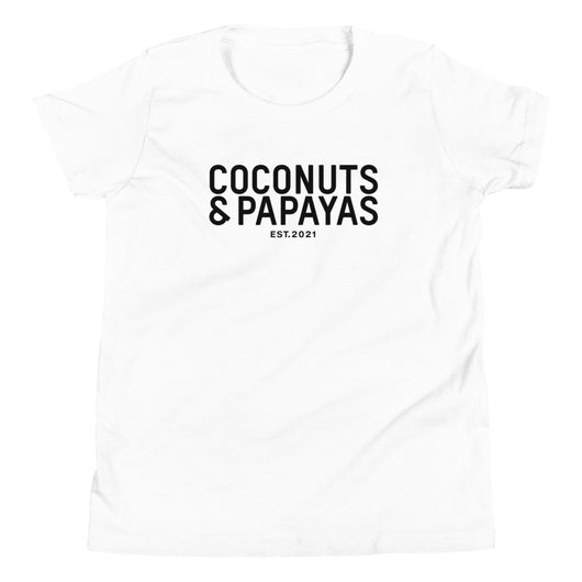 Coconuts and Papayas Youth Short Sleeve T-Shirt